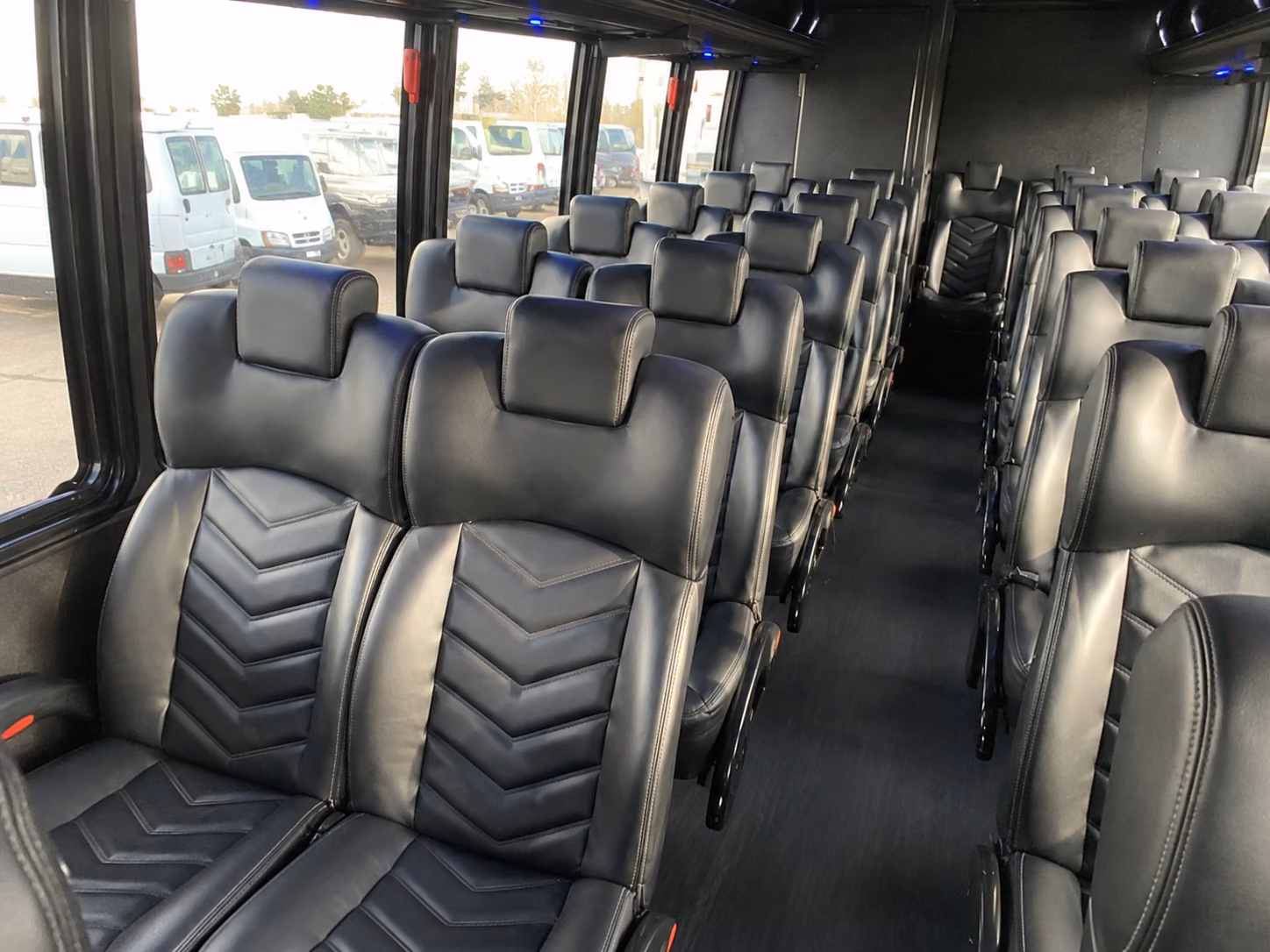 layton 18 passenger minibus inside