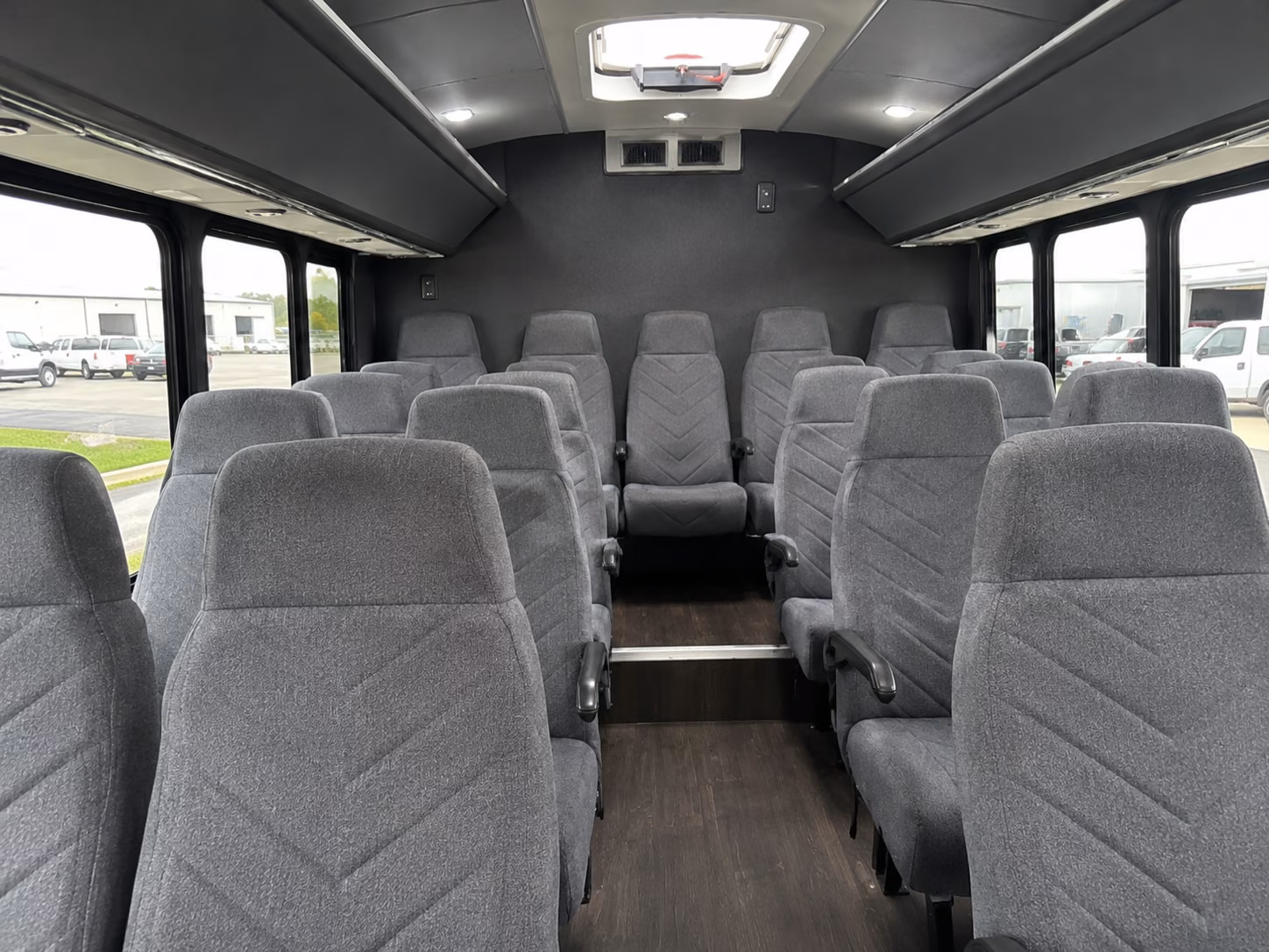 layton 20 passenger minibus inside