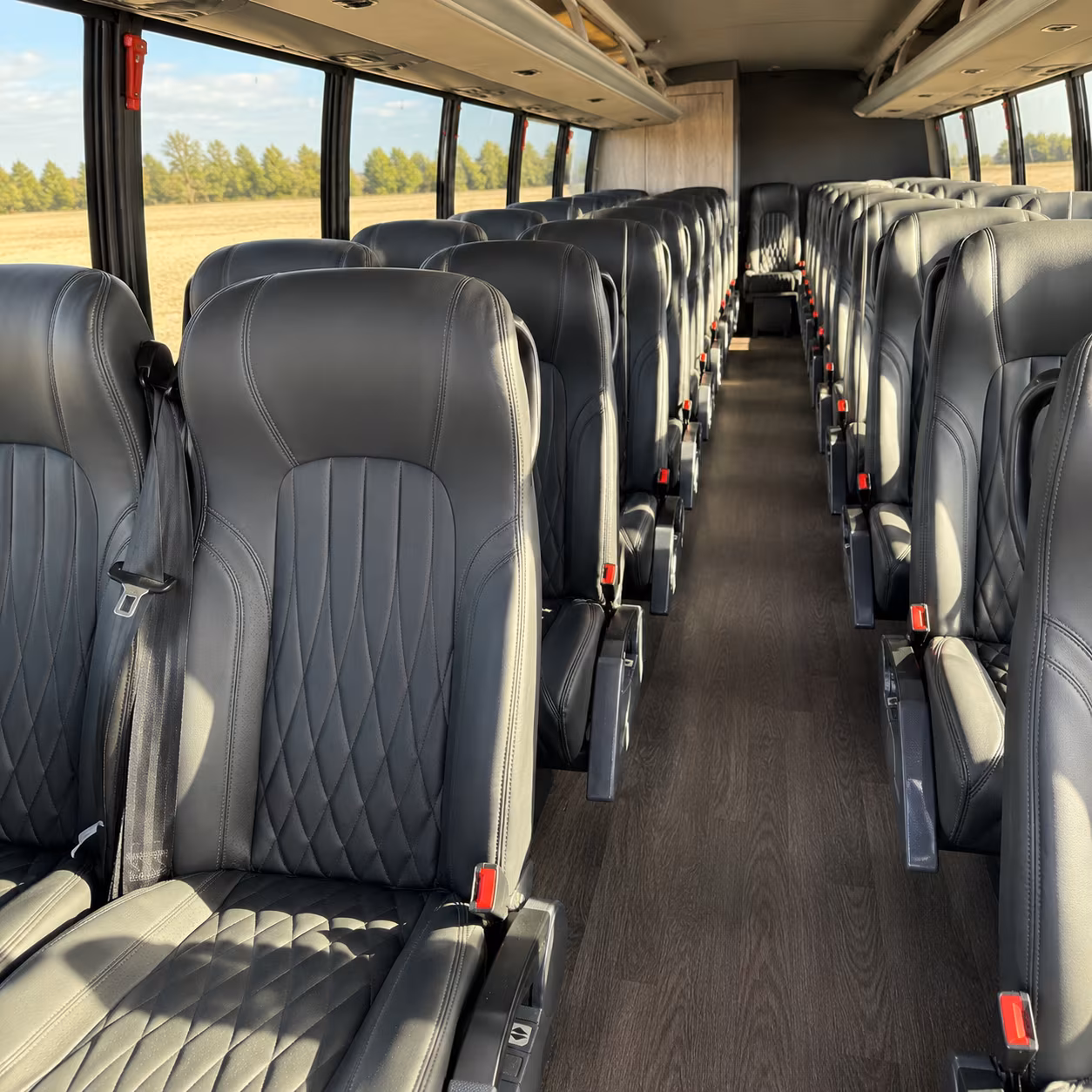 layton 25 passenger minibus inside