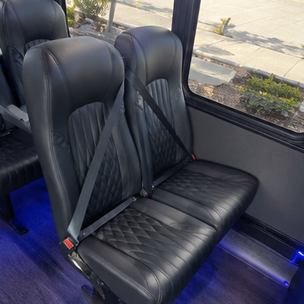 layton 25 passenger minibus interior
