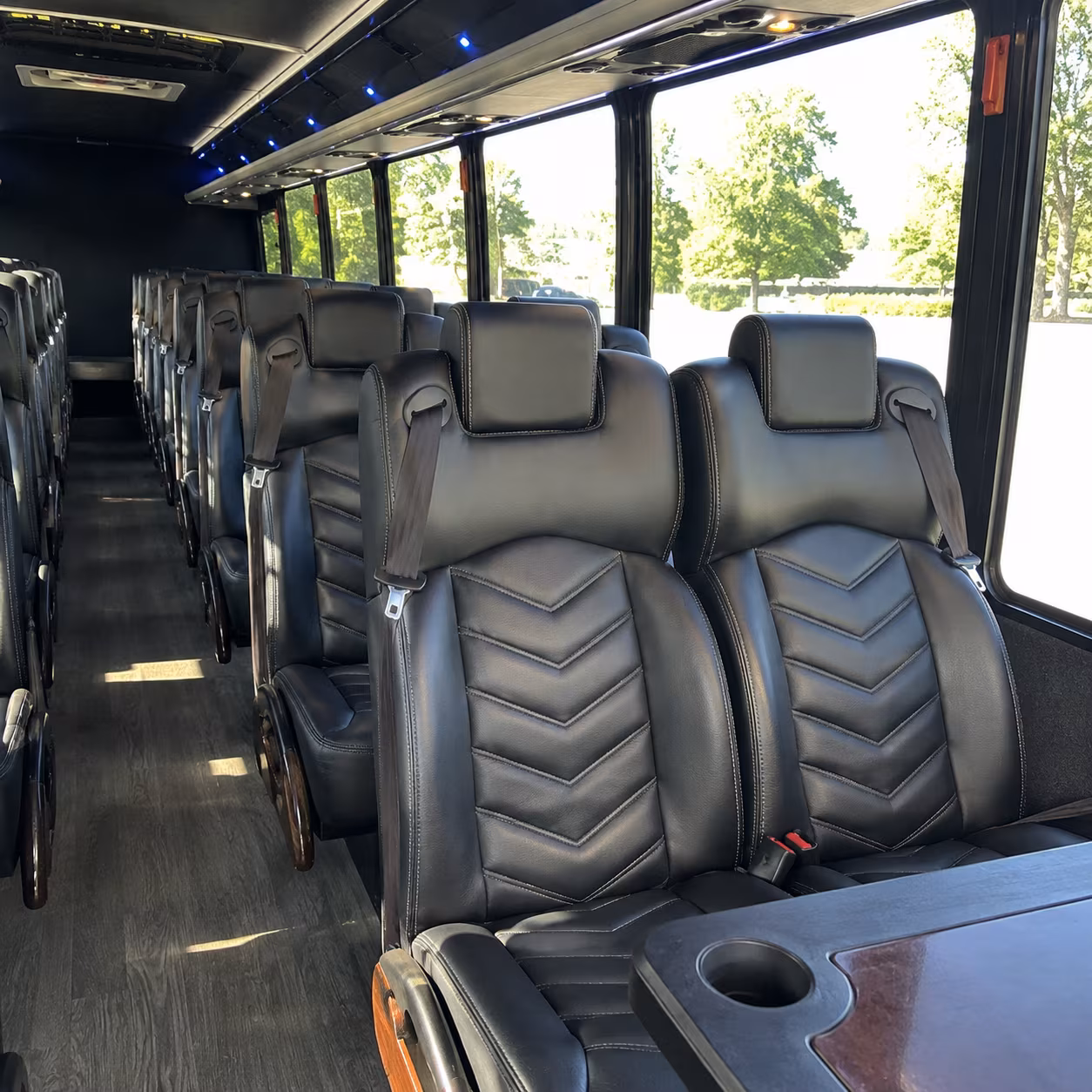 layton 28 passenger minibus interior