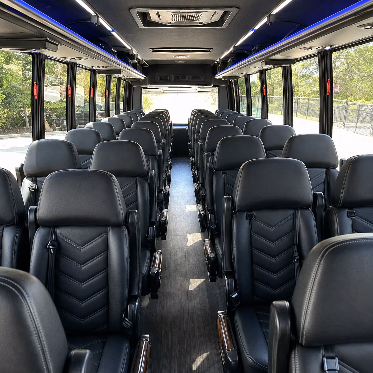 layton 30 passenger minibus interior