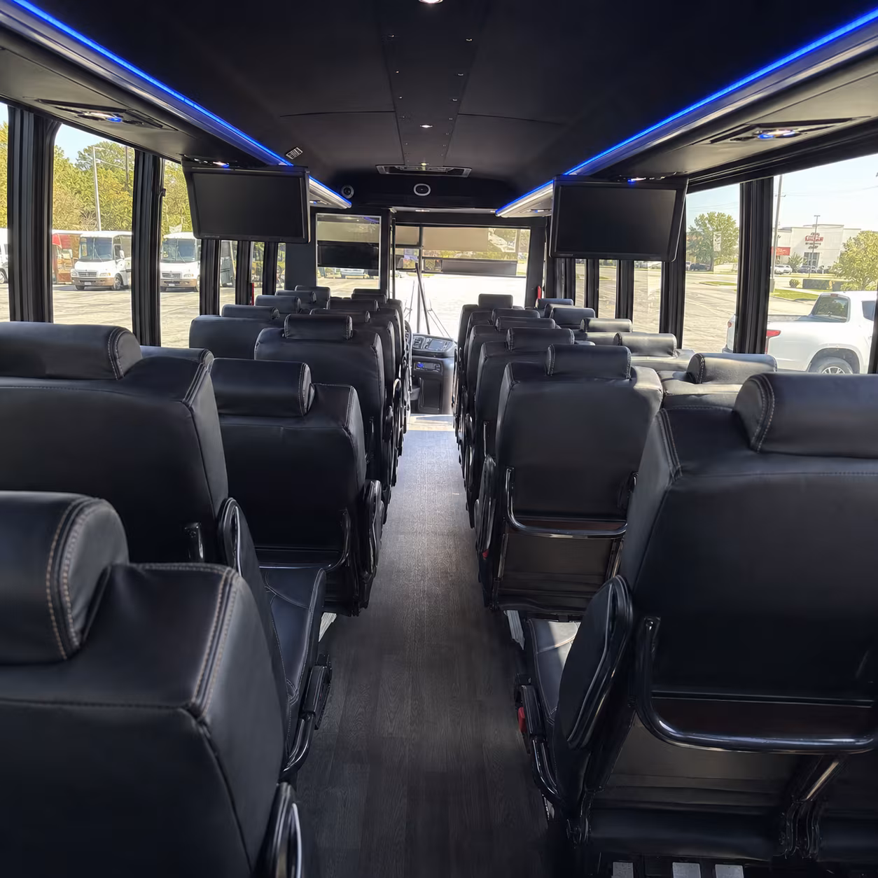 layton 35 passenger minibus interior