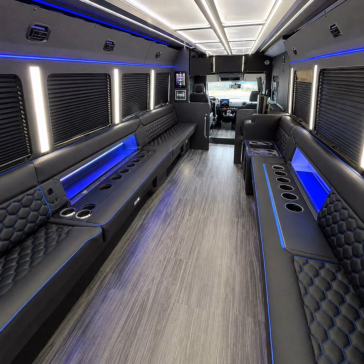 layton party bus rentals inside